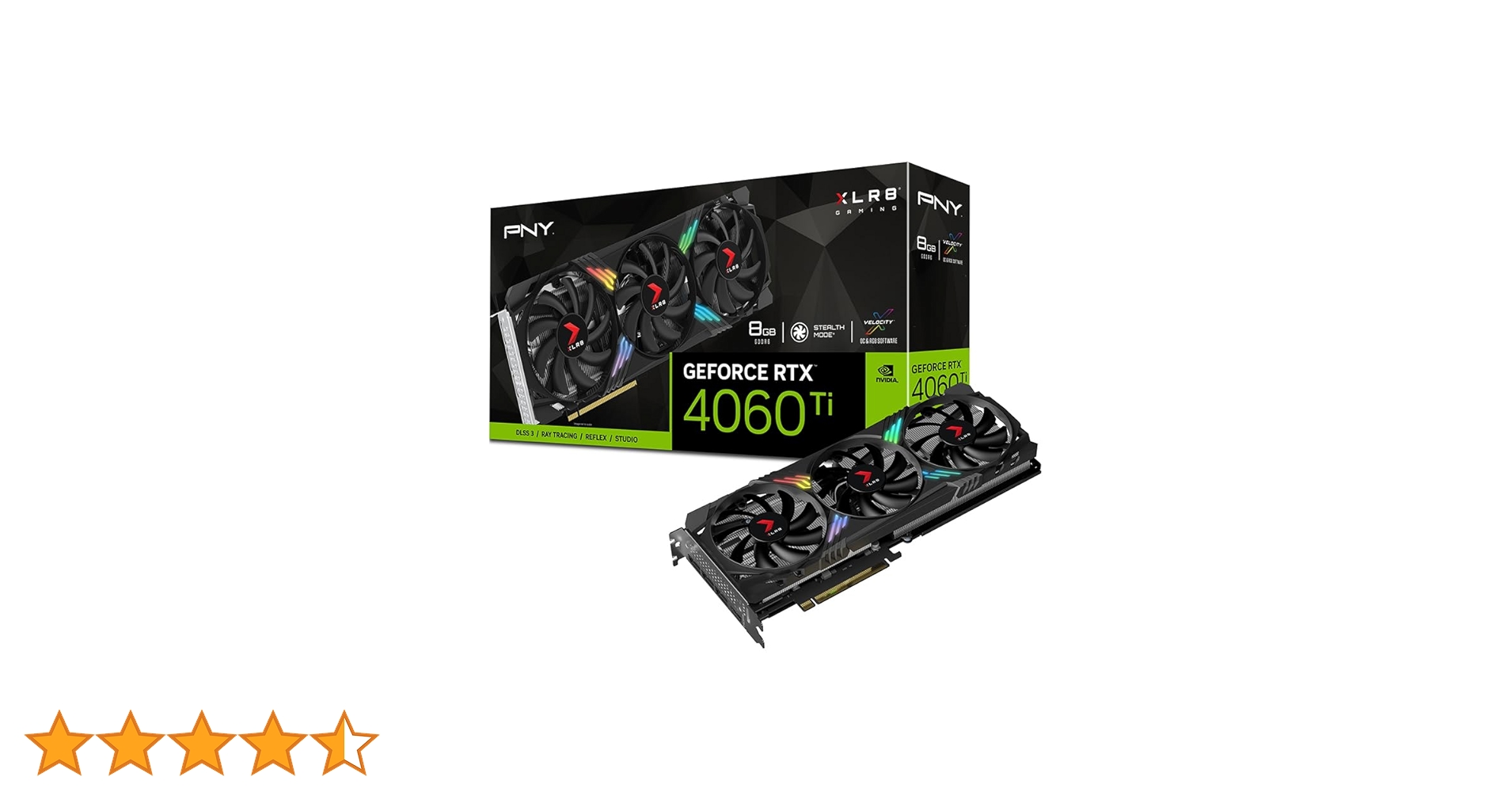 グラフィックボード・グラボ・ビデオカード PNY GeForce RTX 4060 Ti 8GB PNY GeForce RTX™ 4060 Ti 8GB VERTO™ Dual Fan DLSS 3